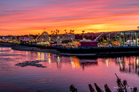 Sunset at the Boardwalk Santa Cruz
