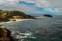 View of Point Sur from Highway 1