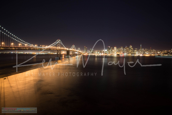 West Side Bay Bridge & San Francisco at Night_6103344-2