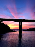 Bridge Over Noyo Harbor at Sunset 3