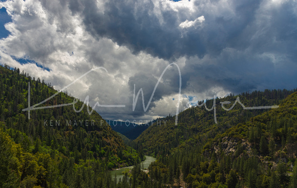 Rain Clouds over Middle Fork Stanislaus River
