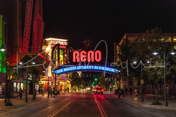 Reno Arch at Night
