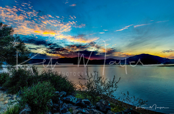 Sunset at New Melones Lake