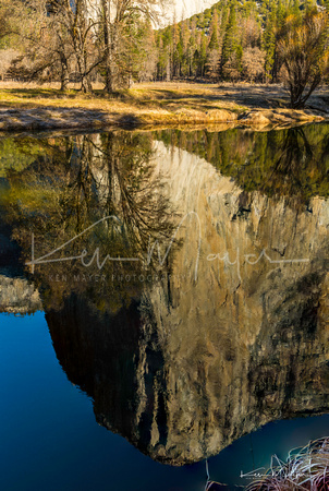 Reflections, el Capitan in Merced River
