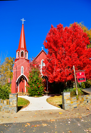 St. James Episcopal Church in Fall