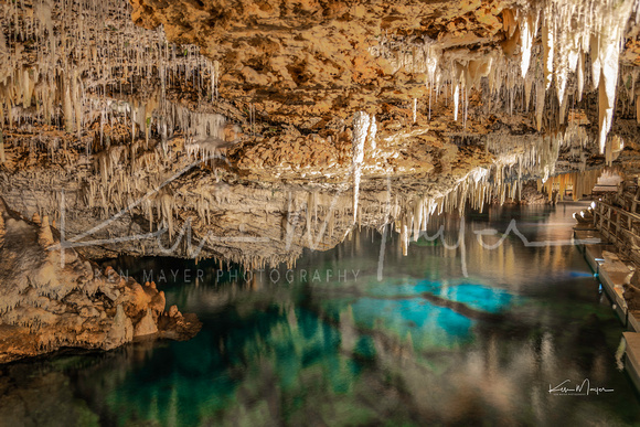 Crystal Cave Bermuda Middle of Turquoise Grotto